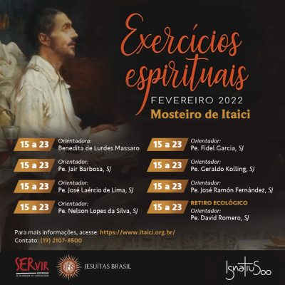 Exercícios Espirituais: agenda do Mosteiro de Itaici para fevereiro de 2022